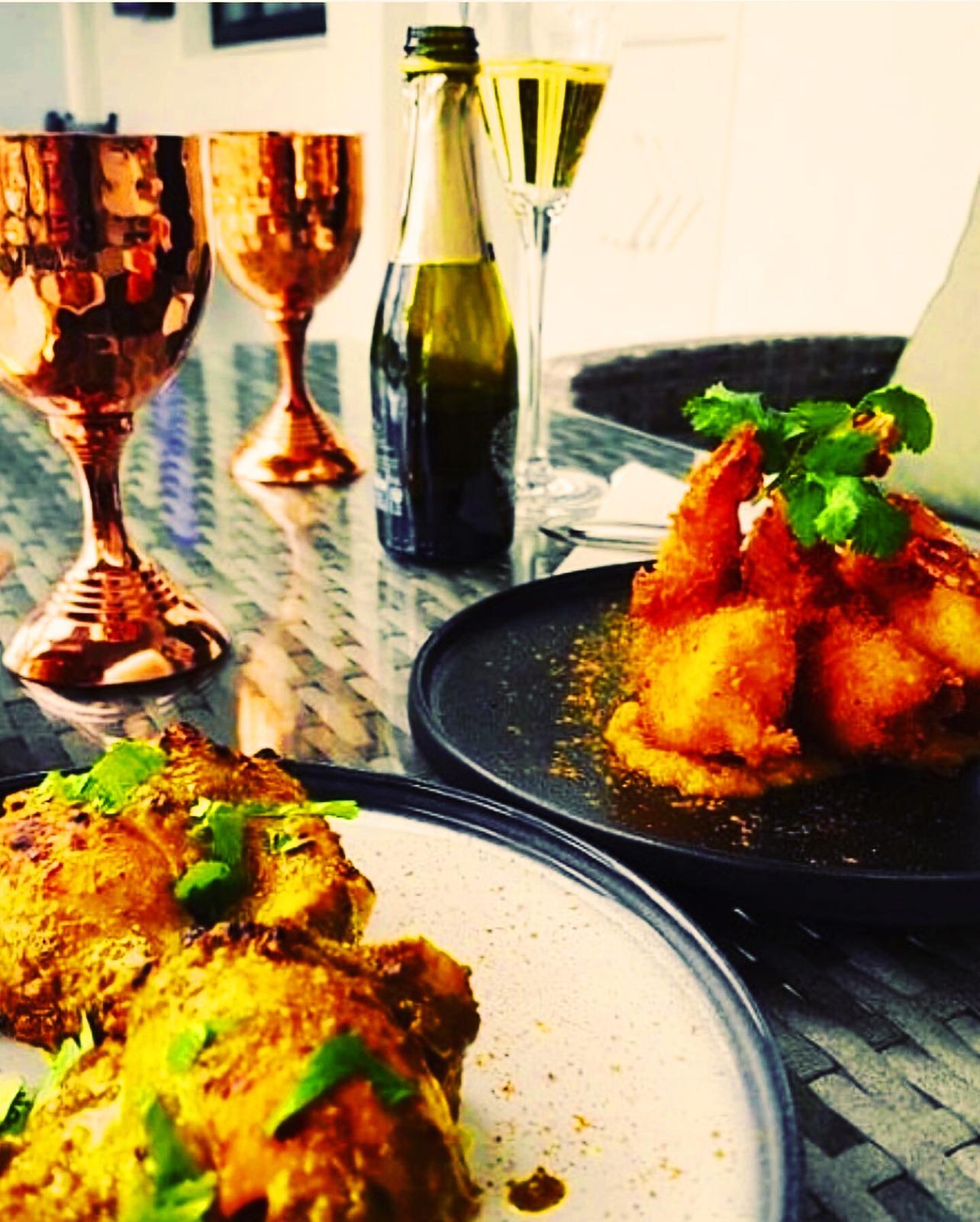 A table set for dinner at Rasoi